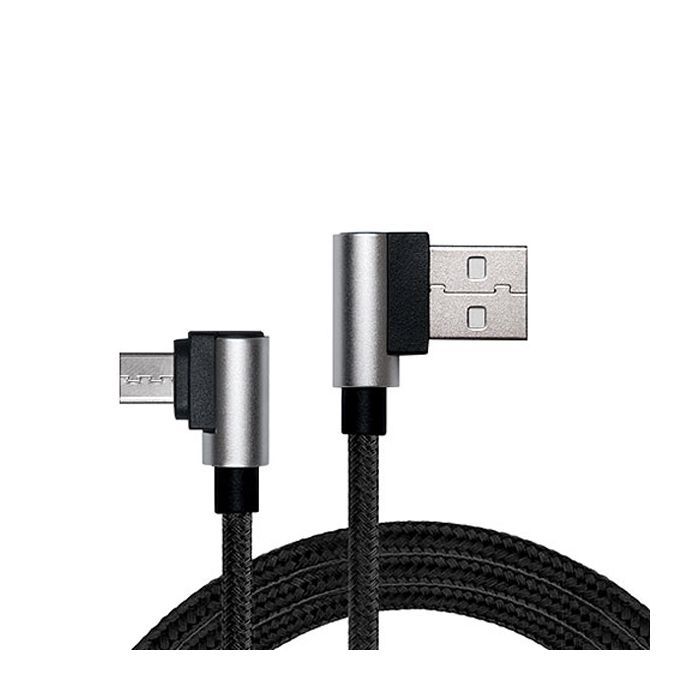 Дата кабель USB 2.0 AM to Micro 5P 1.0m Premium black REAL-EL (EL123500031)