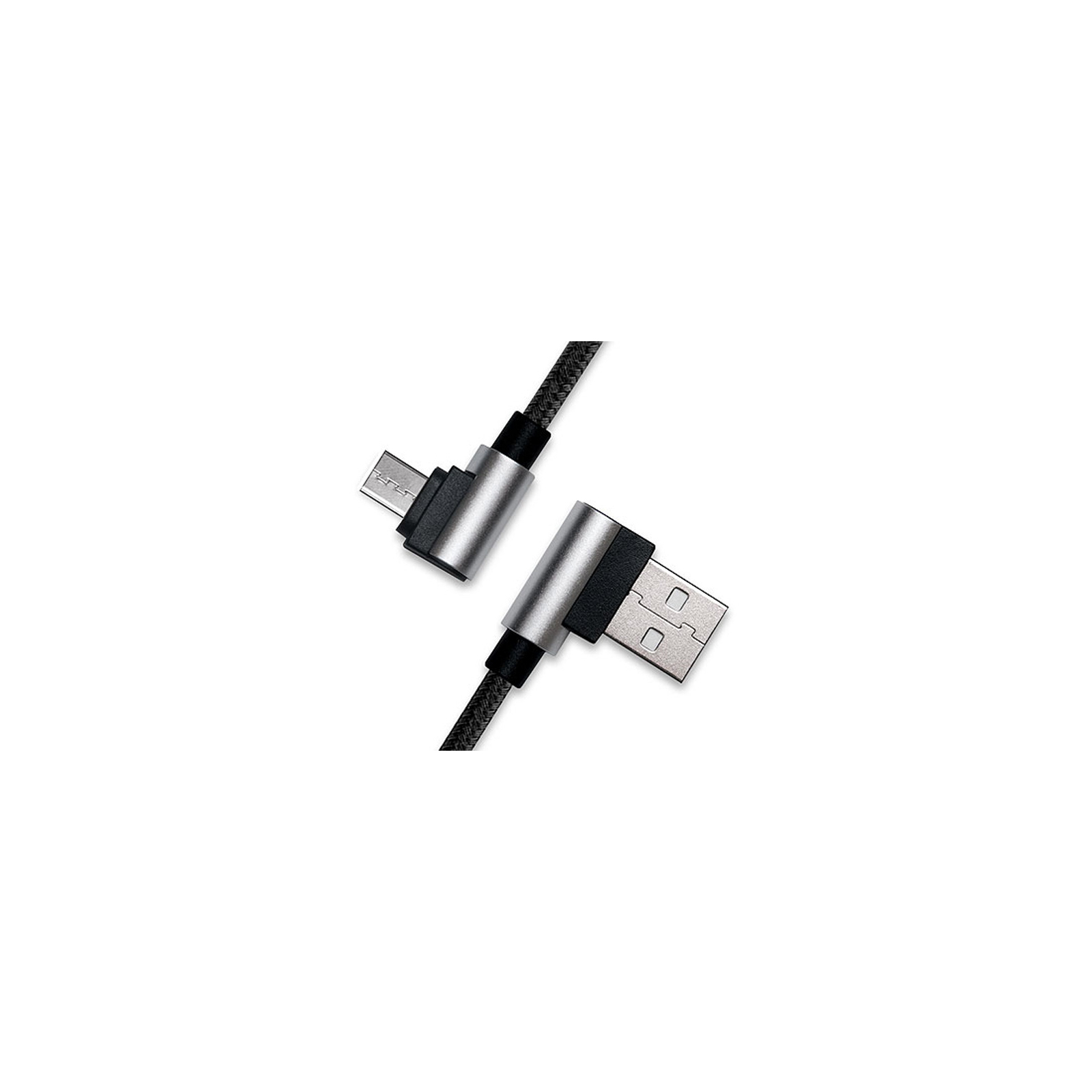 Дата кабель USB 2.0 AM to Micro 5P 1.0m Premium black REAL-EL (EL123500031) зображення 2