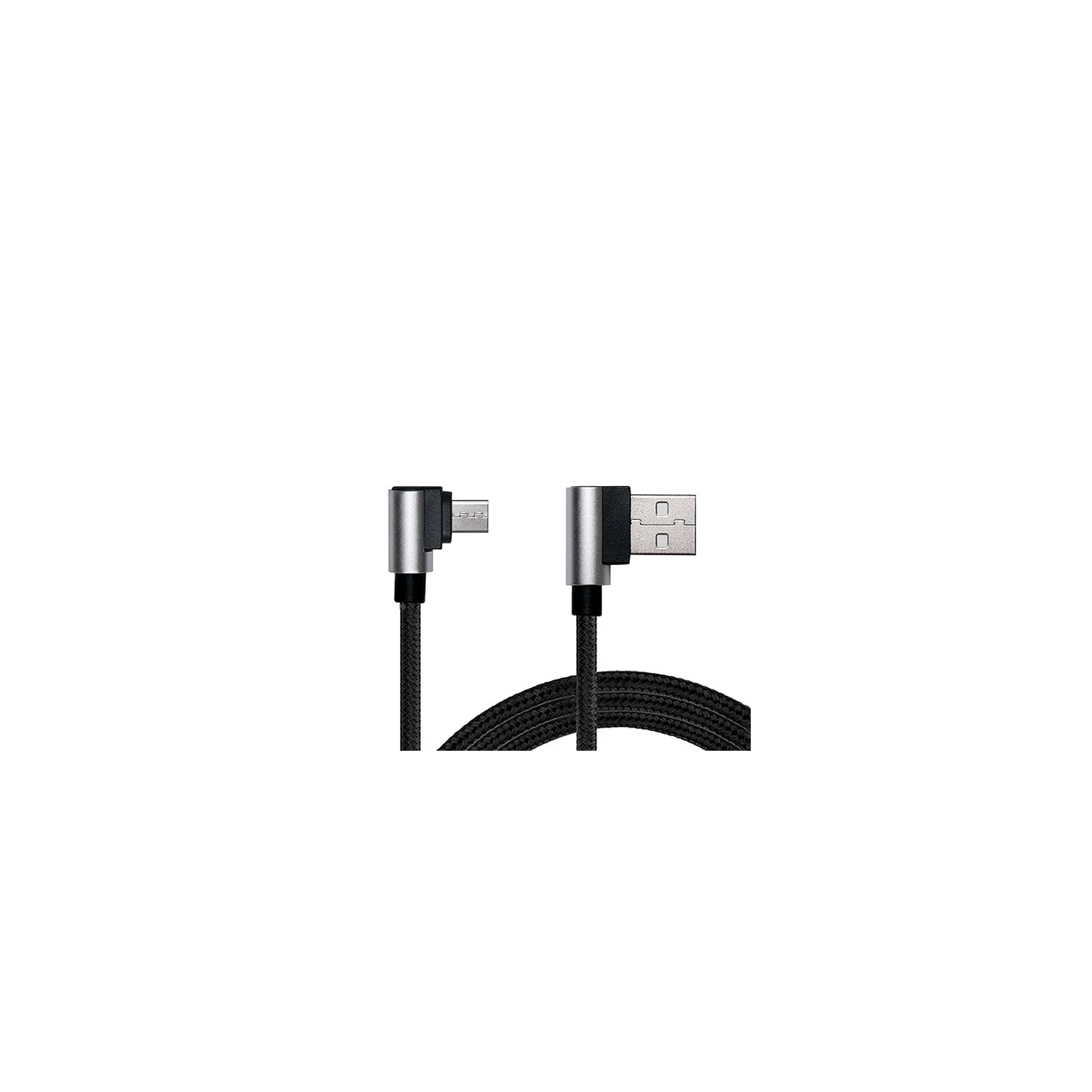 Дата кабель USB 2.0 AM to Micro 5P 1.0m Premium black REAL-EL (EL123500031) зображення 4