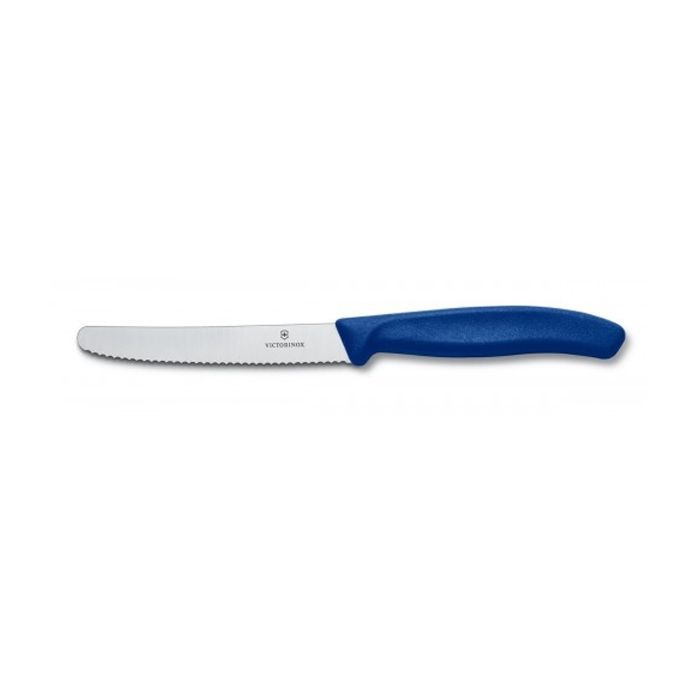 Кухонный нож Victorinox SwissClassic для овощей 11 см, волнистое лезвие, синий (6.7832)