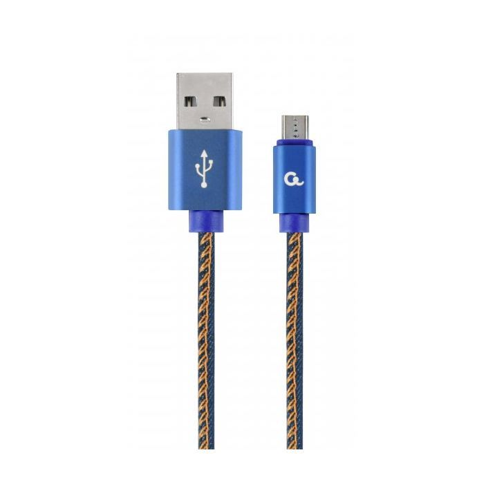 Дата кабель USB 2.0 Micro 5P to AM Cablexpert (CC-USB2J-AMmBM-1M-BL)