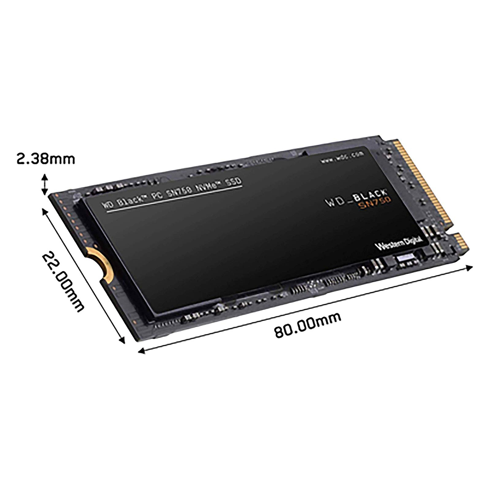 Накопичувач SSD M.2 2280 500GB WD (WDS500G3X0C) зображення 6