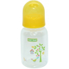 Бутылочка для кормления Baby Team с силиконовой соской, 125 мл 0+ желтая (1400_желтый) изображение 2