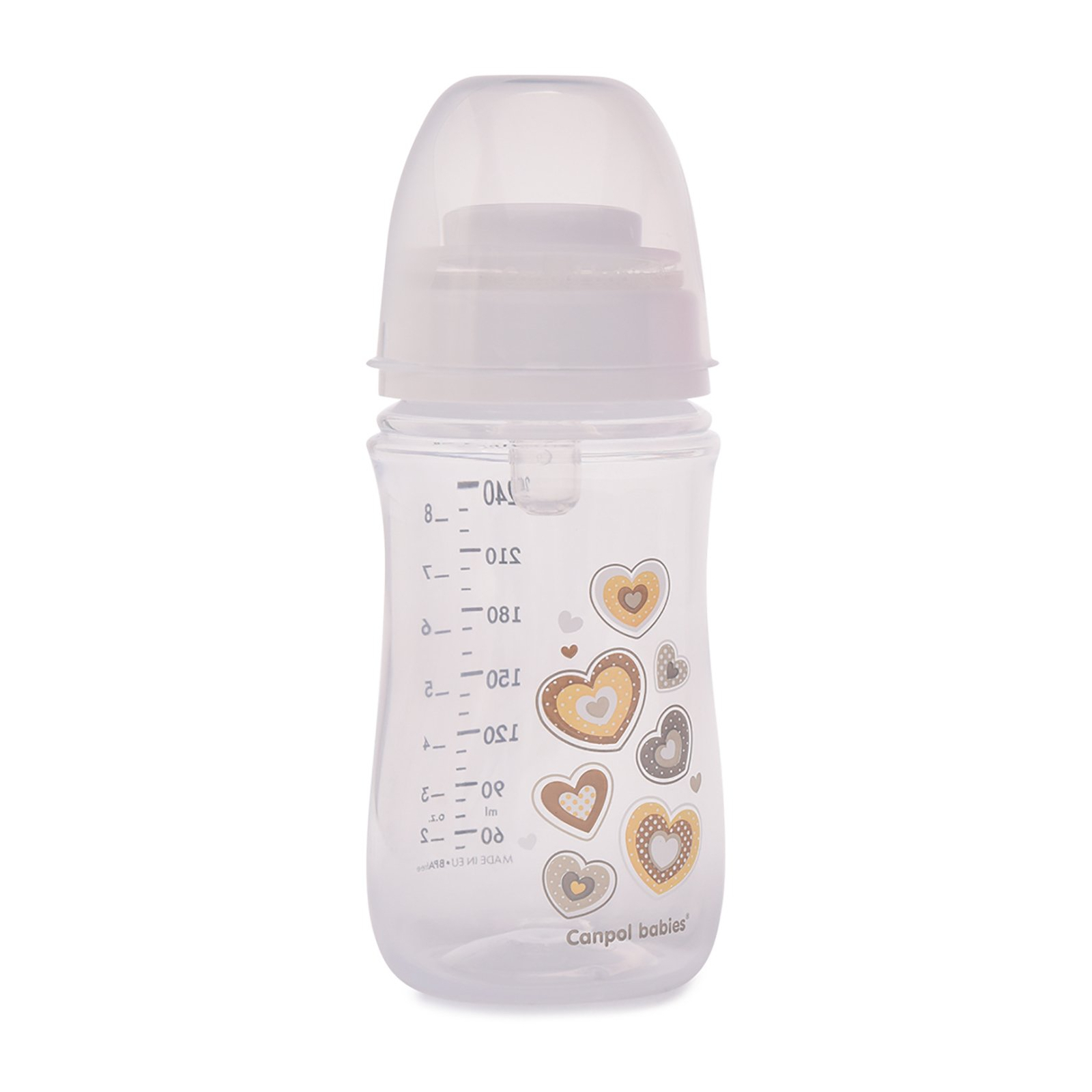 Бутылочка для кормления Canpol babies EasyStart Newborn baby с широким отверстием 240 мл (35/217_pin) изображение 2