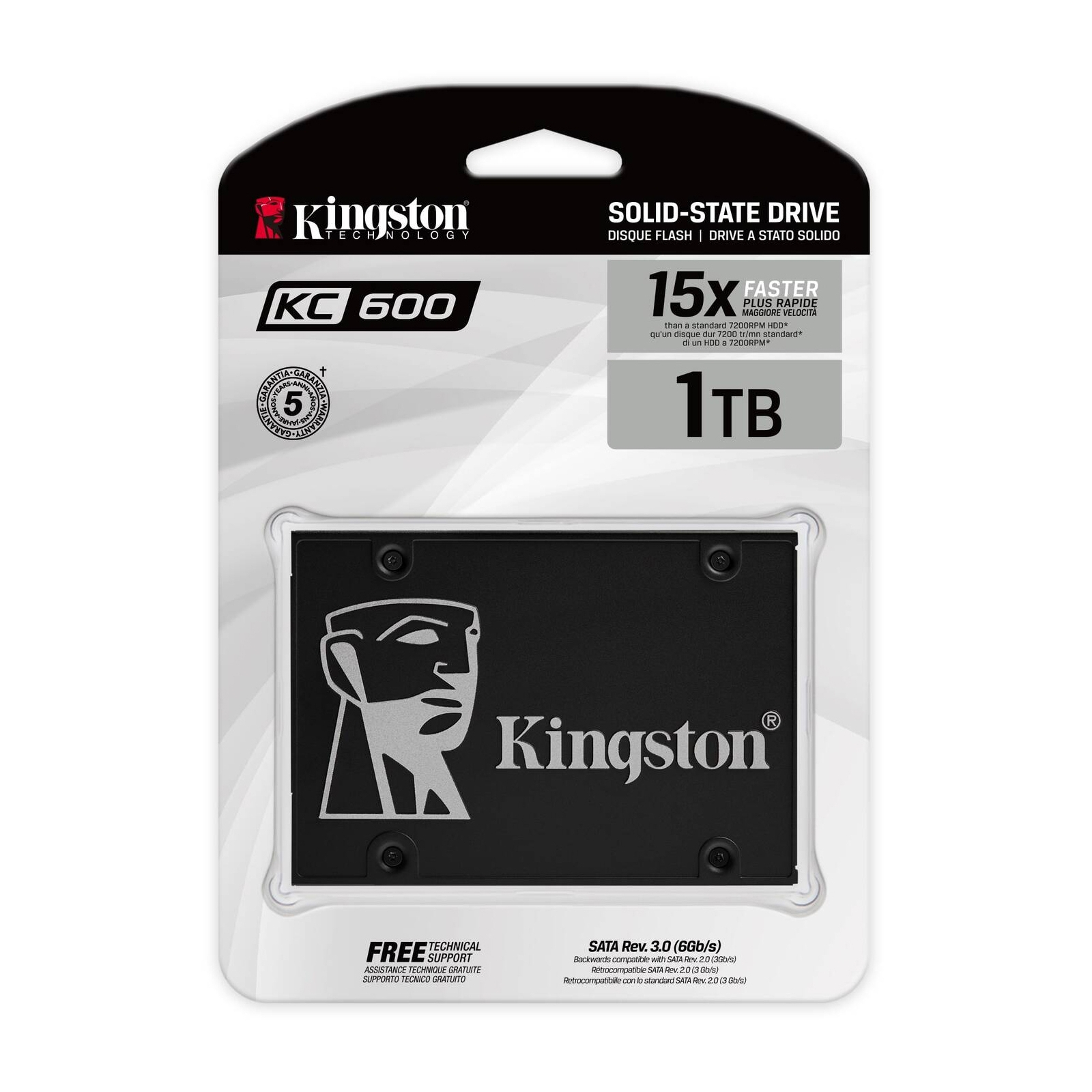 Накопичувач SSD 2.5" 512GB Kingston (SKC600B/512G) зображення 4