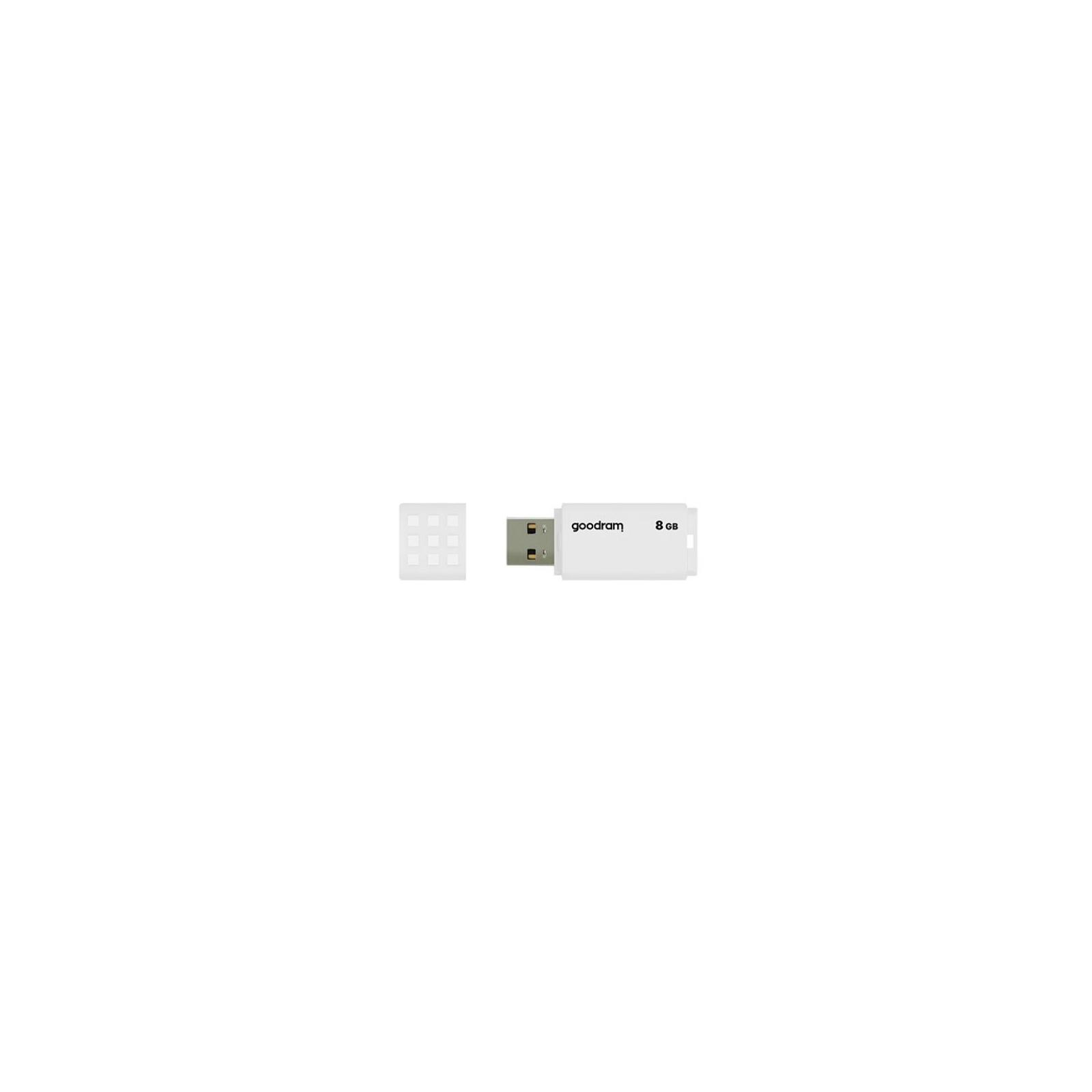USB флеш накопитель Goodram 8GB UME2 White USB 2.0 (UME2-0080W0R11) изображение 2