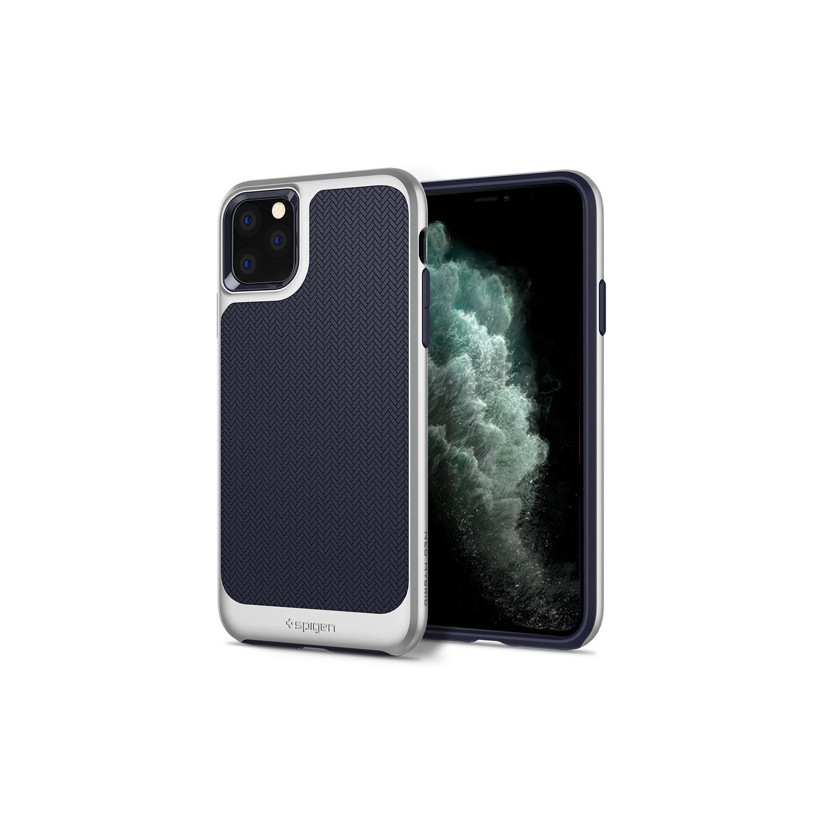 Чохол до мобільного телефона Spigen iPhone 11 Pro Max Neo Hybrid, Satin Silver (075CS27147) зображення 2