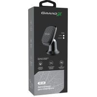 Універсальний автотримач Grand-X Mounting on the Panel, Black (MT-09B) зображення 7