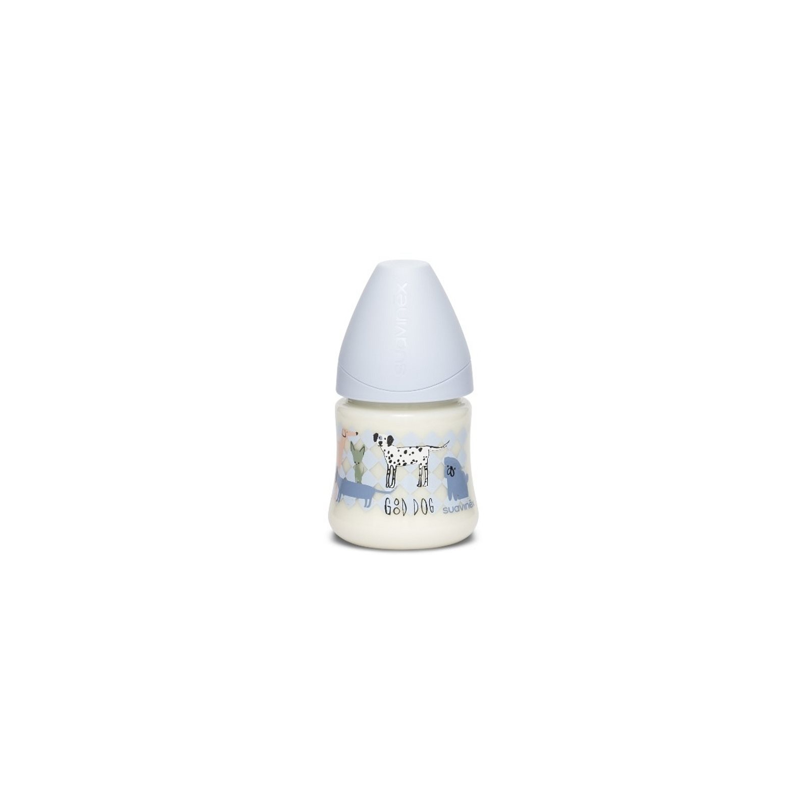 Бутылочка для кормления Suavinex Истории щенков, 150 мл, 0+ голубой (304773)