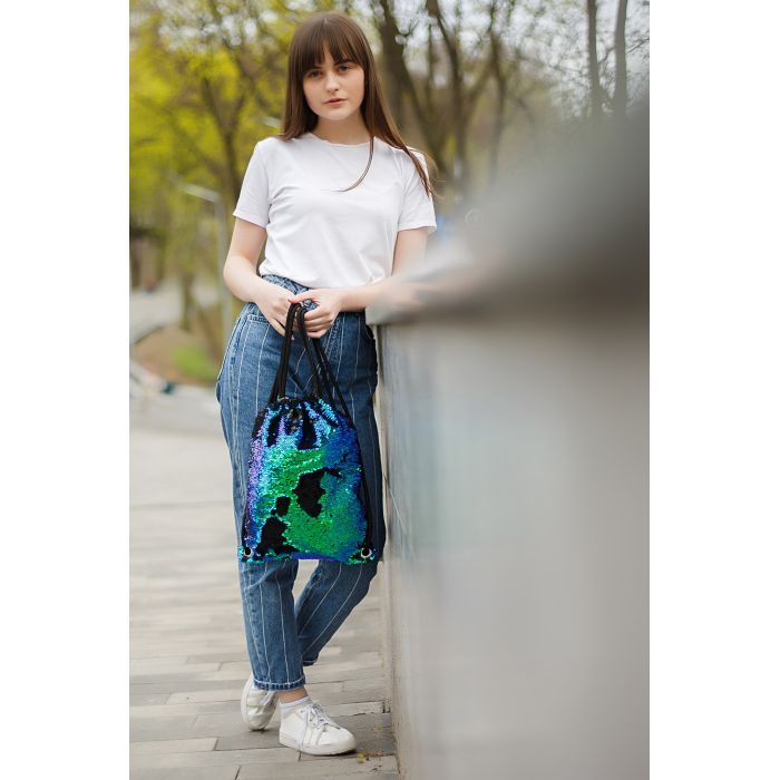 Сумка для взуття Yes Green Sequins (557661) зображення 3