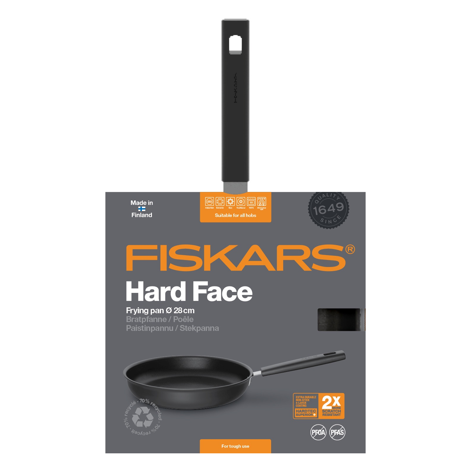 Сковорода Fiskars Hard Face 26 см (1052223) зображення 3