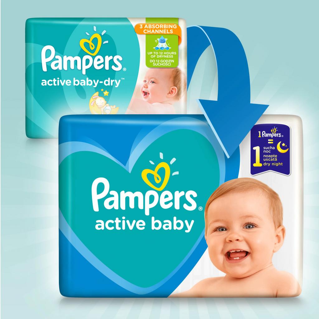 Підгузки Pampers New Baby Mini Розм 2 (4-8 кг), 43 шт. (8001090910127) зображення 2