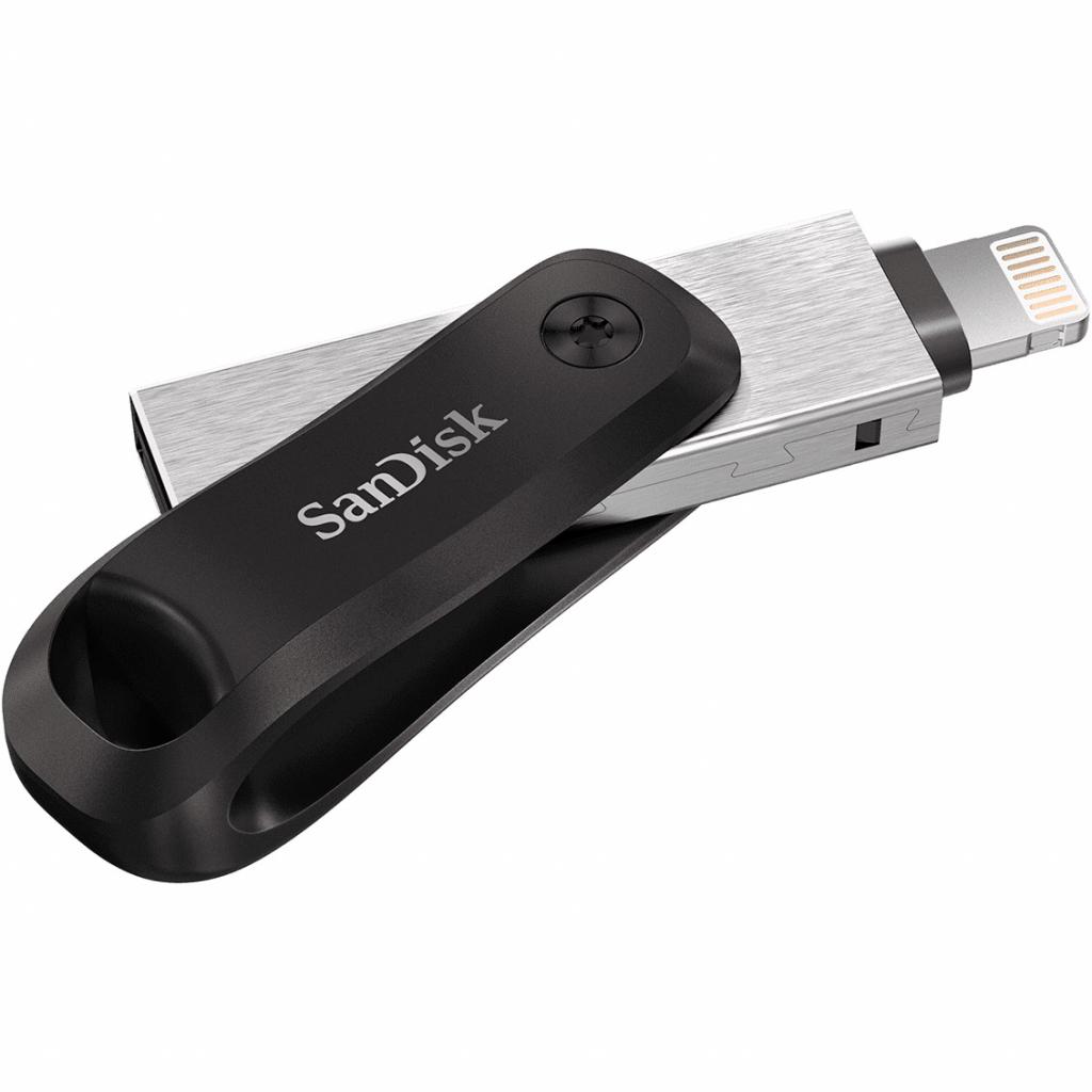 USB флеш накопичувач SanDisk 64GB iXpand Go USB 3.0 /Lightning (SDIX60N-064G-GN6NN) зображення 3
