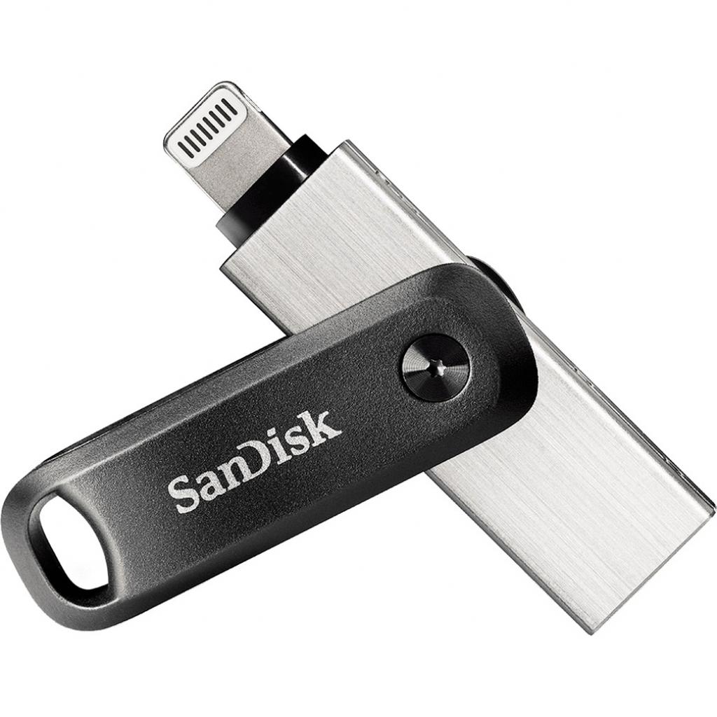 USB флеш накопичувач SanDisk 64GB iXpand Go USB 3.0 /Lightning (SDIX60N-064G-GN6NN) зображення 4