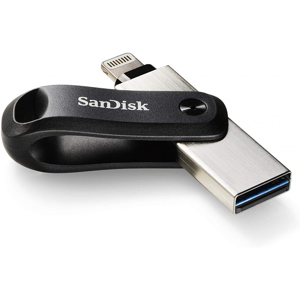 USB флеш накопитель SanDisk 256GB iXpand Go USB 3.0/Lightning (SDIX60N-256G-GN6NE) изображение 5