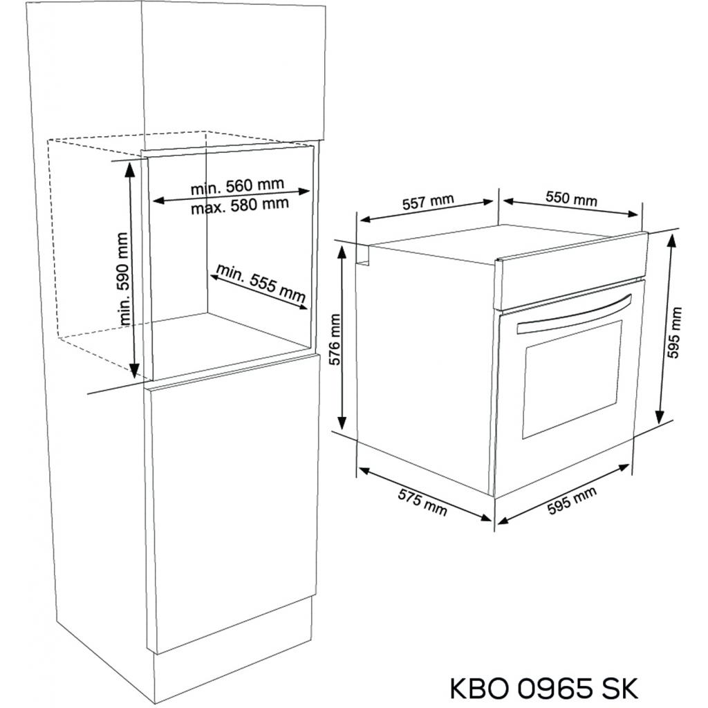 Духовой шкаф Kernau KBO 0965 SK B изображение 2