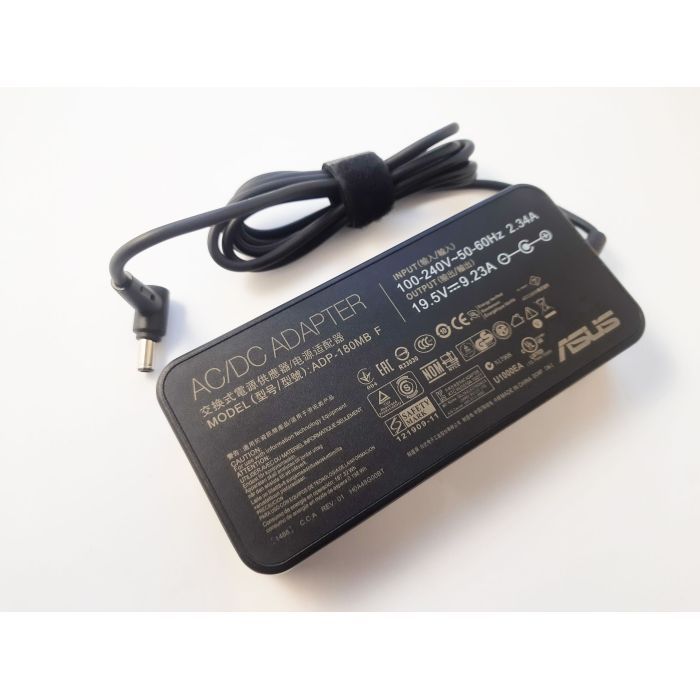 Блок питания к ноутбуку ASUS 180W 19.5V, 9.23A, разъем 6.0/3.7 (pin inside), Slim-корпус (ADP-180MB / A40298) изображение 2