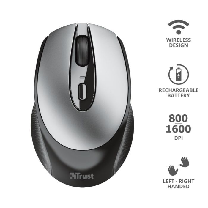 Мышка Trust Zaya Rechargeable Wireless Black (23809) изображение 11