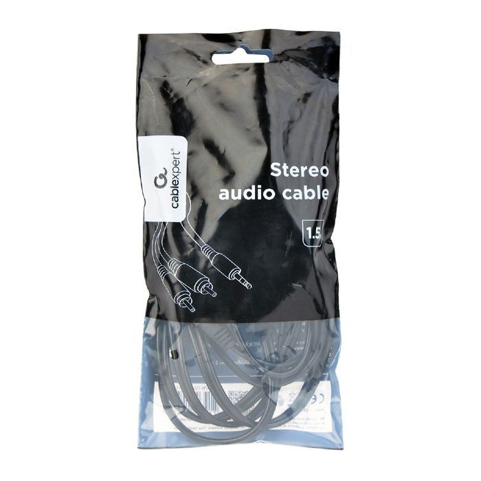 Кабель мультимедийный 3.5 Jack to 2RCA 1.5m Cablexpert (CCA-352-1.5M) изображение 3