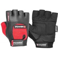 Фото - Перчатки для фитнеса Power System Рукавички для фітнесу  Power Plus PS-2500 Black/Red L (PS-2500 