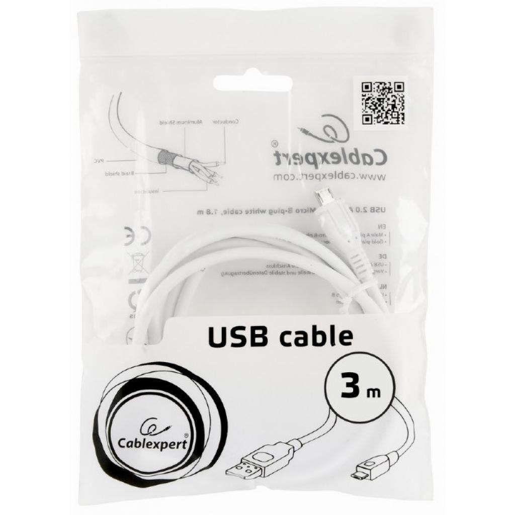 Дата кабель USB 2.0 AM to Micro 5P 3.0m Cablexpert (CCP-mUSB2-AMBM-W-10) изображение 4