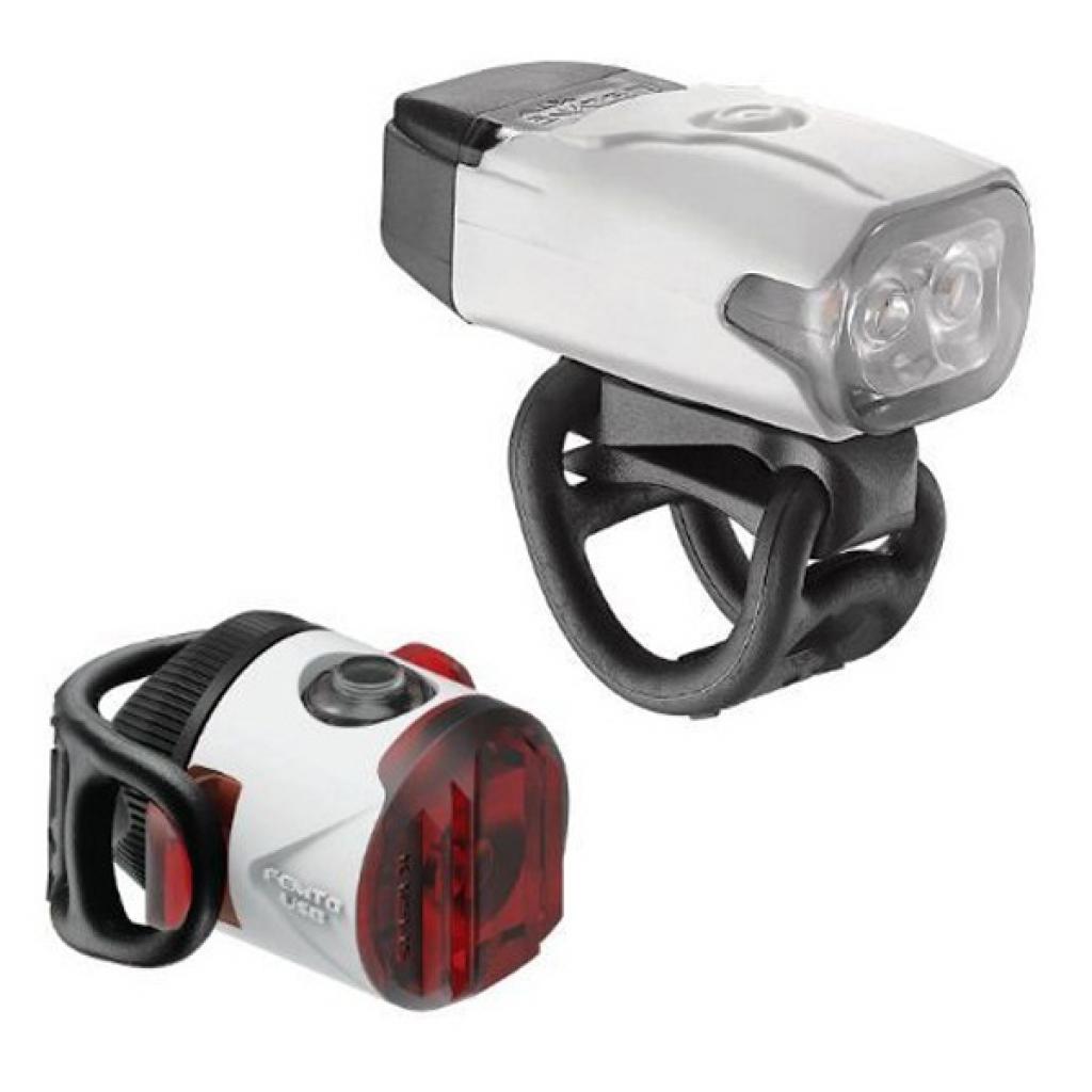 Комплект велофар Lezyne LED KVT Drive/Femto USB Pair 220/5 Lm White (4712806 003548)