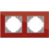 Рамка Videx BINERA червоне скло 2 пости (VF-BNFRG2H-RD) зображення 2