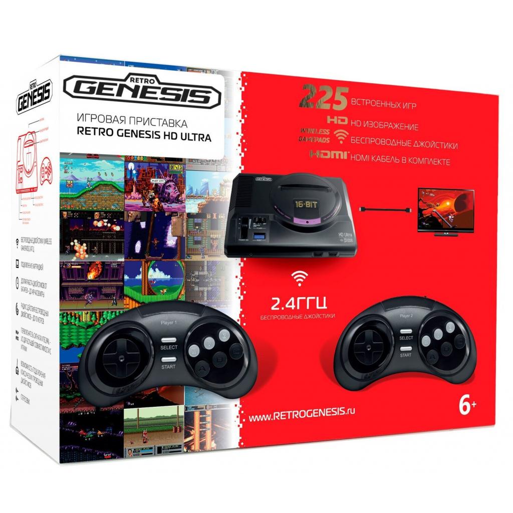 Ігрова консоль Retro Genesis 16 bit HD Ultra (225 ігор, 2 бездротових (ConSkDn73)