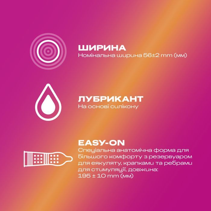 Презервативы Durex Pleasuremax с силиконовой смазкой с ребрами и точками 12 шт. (5038483204016) изображение 2