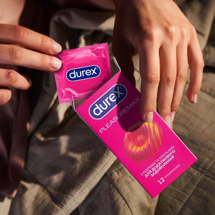 Презервативы Durex Pleasuremax с силиконовой смазкой с ребрами и точками 12 шт. (5038483204016) изображение 5