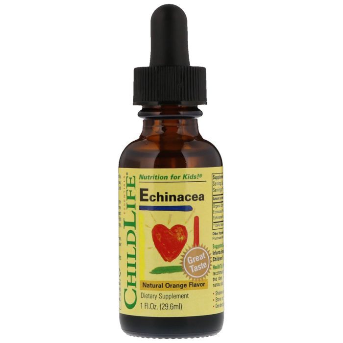 Трави ChildLife Рідка Ехінацея для Дітей з Апельсиновим Смаком, Echinacea, (CDL-10100)