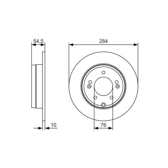 Тормозной диск Bosch 0 986 479 T49 изображение 3