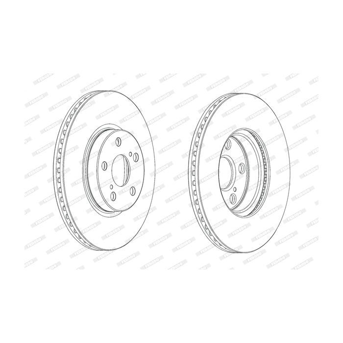 Тормозной диск FERODO DDF1865C