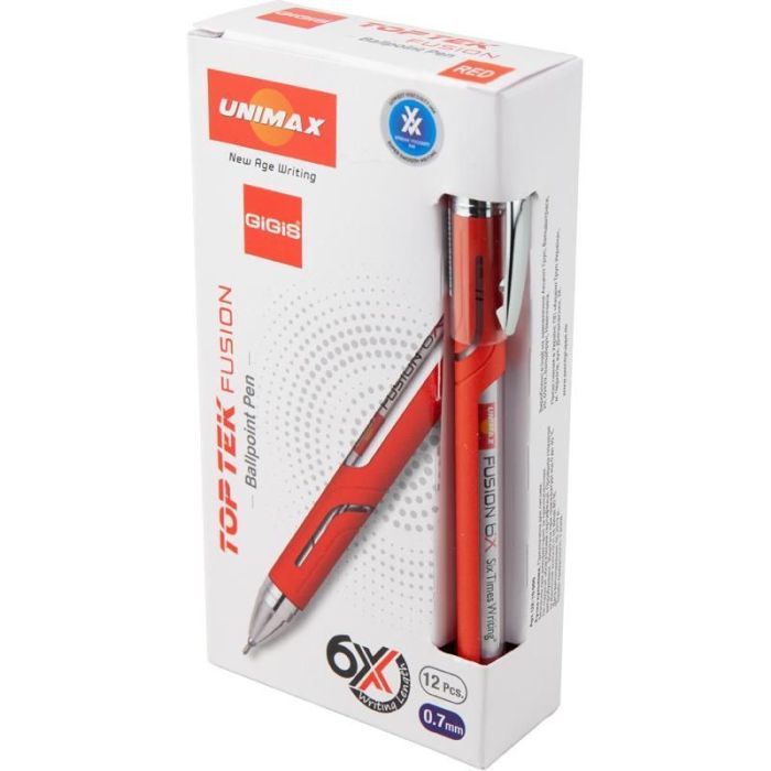 Ручка шариковая Unimax Top Tek Fusion 10000, черная (UX-10 000-01) изображение 3