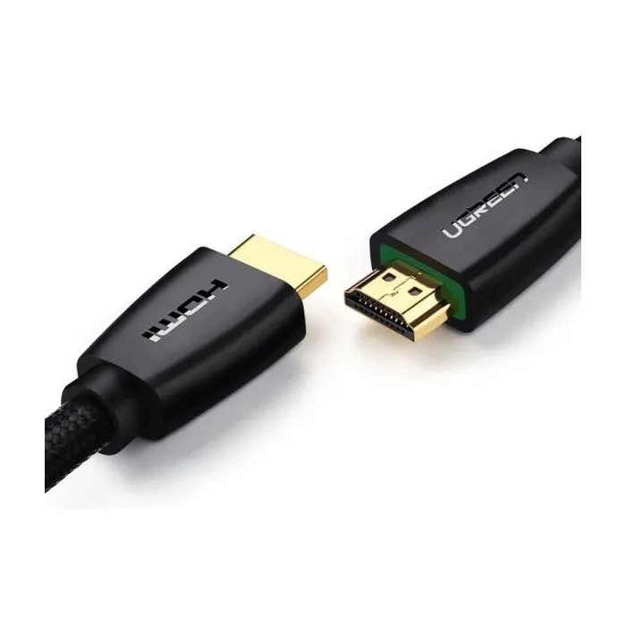 Кабель мультимедійний HDMI M to HDMI M 1.5m nylon braid black Ugreen (40409) зображення 2