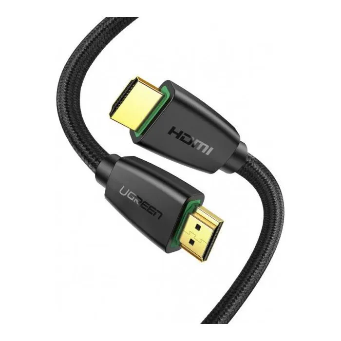 Кабель мультимедійний HDMI M to HDMI M 1.5m nylon braid black Ugreen (40409) зображення 3