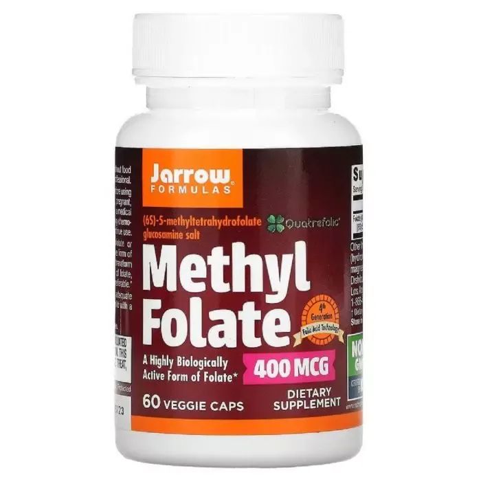 Витамин Jarrow Formulas Метил Фолиевая Кислота (Метилфолат) 400 мкг, Methyl Folate, (JRW-30006)