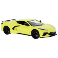 Photos - Toy Car Maisto Машина   Chevrolet Corvette C8 жовтий 124  31527 y  2020(31527 yellow)