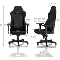 Кресло игровое Noblechairs Hero Gaming Black Edition (NBL-HRO-PU-BED) изображение 9