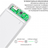 Батарея универсальная ColorWay 10 000 mAh Slim (USB QC3.0 + USB-C Power Delivery 18W) White (CW-PB100LPG3WT-PD) изображение 7