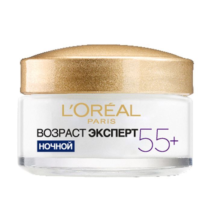 Крем для лица L'Oreal Paris Возраст эксперт 55+ против морщин ночной 50 мл (3600522632429/3600524033248)