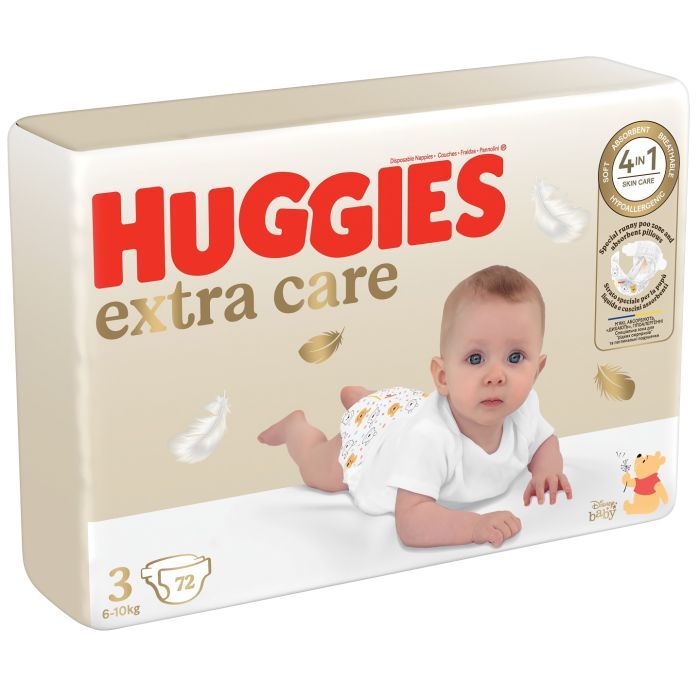 Подгузники Huggies Extra Care Size Размер 3 (6-10 кг) 96 шт (5029053577944) изображение 2