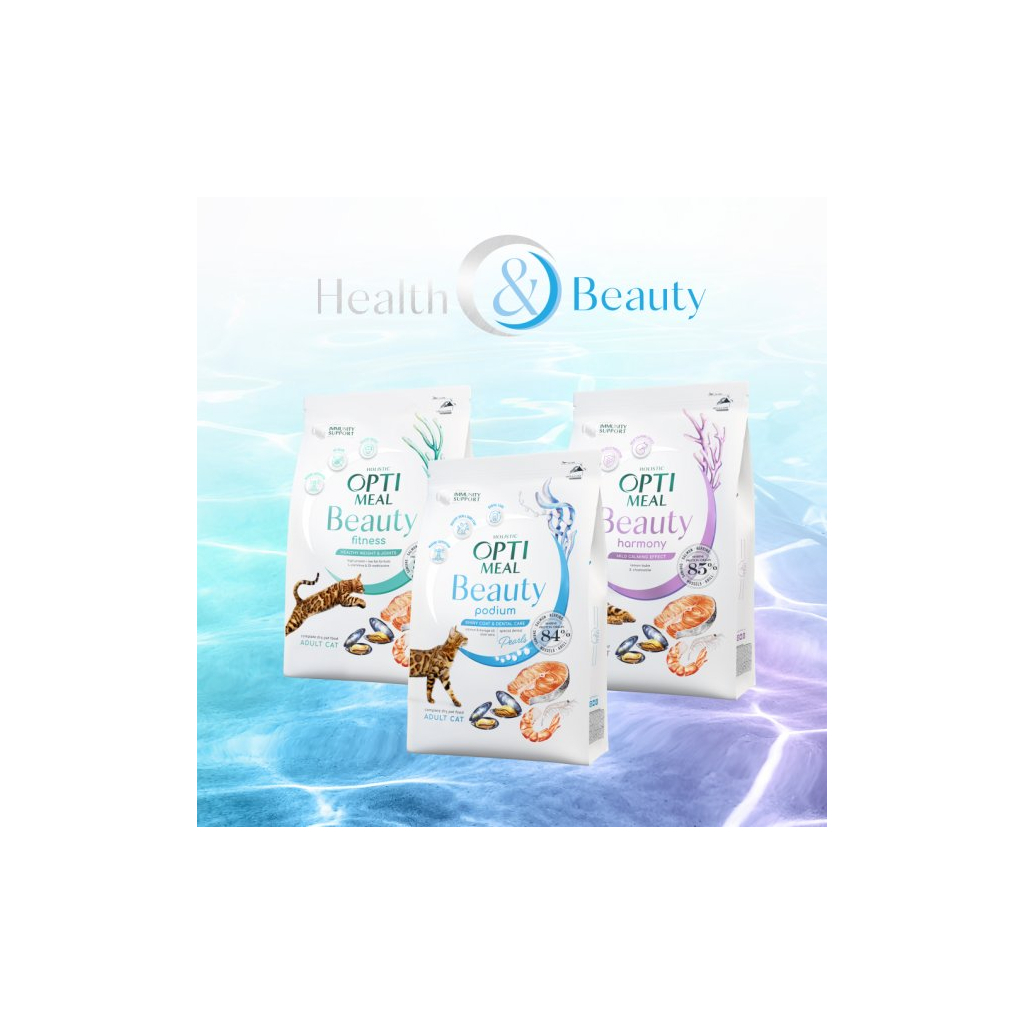 Сухий корм для кішок Optimeal Beauty Harmony беззерновий на основі морепродуктів 1.5 кг (4820215366908) зображення 10