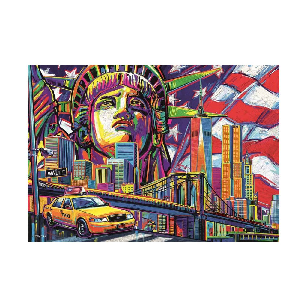 Пазл Trefl Краски Нью-Йорка, 1000 элементов (6334093) изображение 2