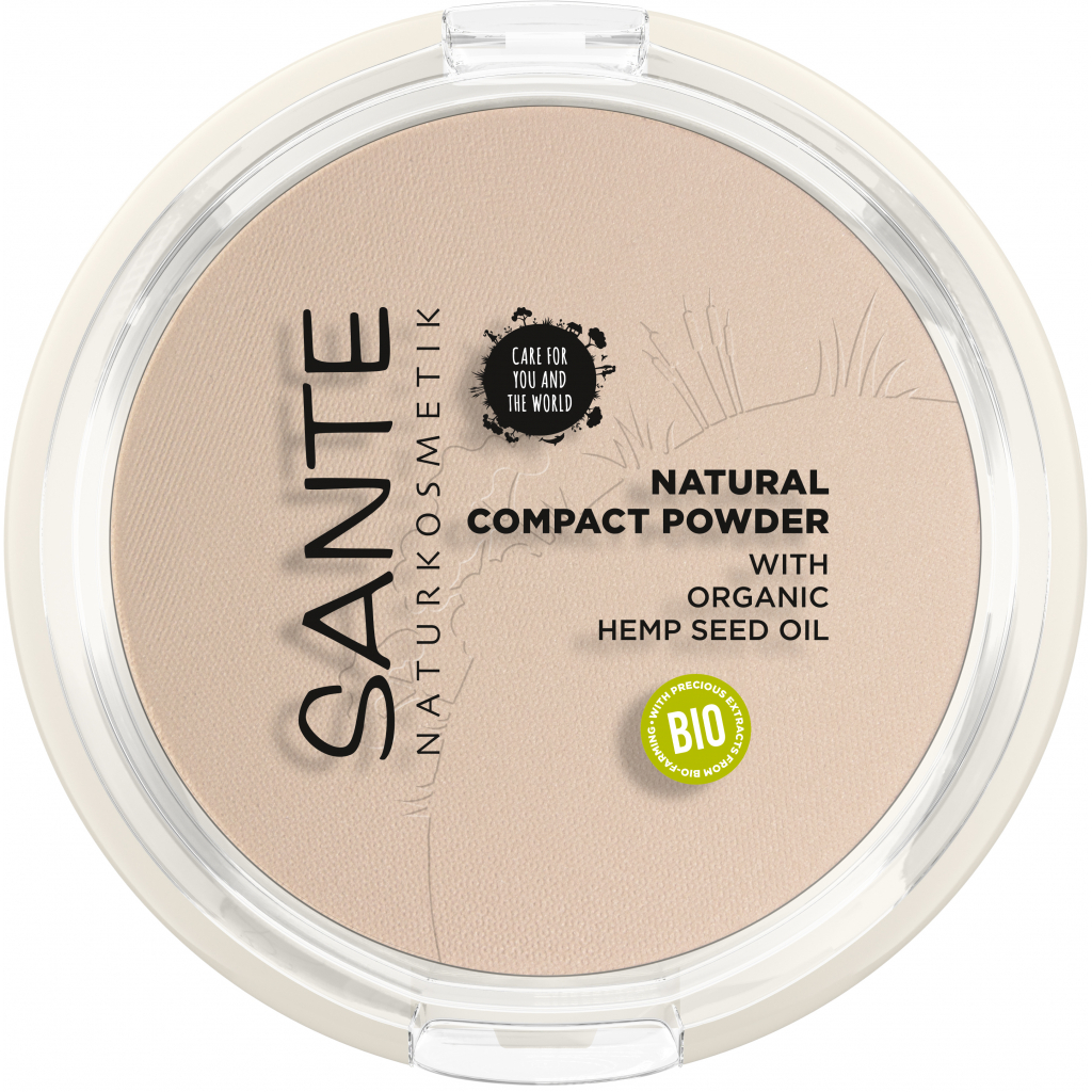 Пудра для обличчя Sante Natural Compact Powder 01 - Cool Ivory 9 г (4025089085379)