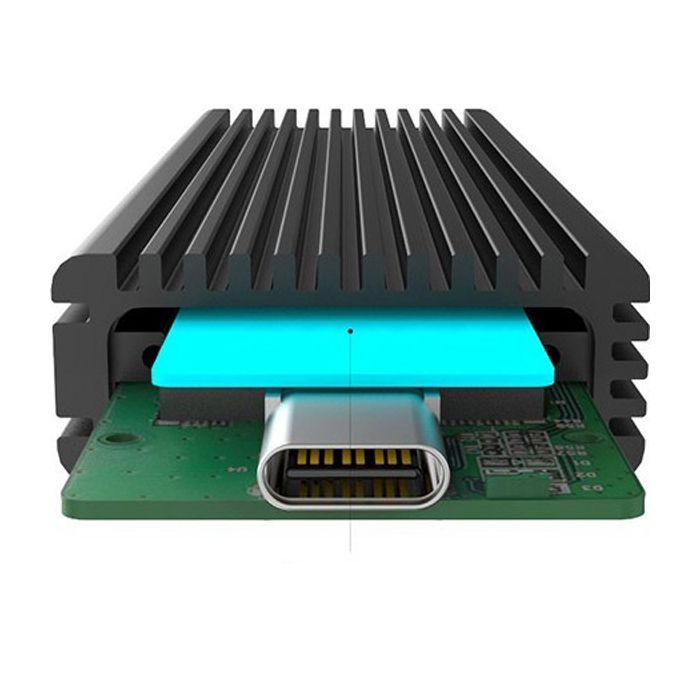 Кишеня зовнішня Maiwo M.2 SSD NVMe/SATA combo USB3.1 GEN2 Type-C al. (K1687P2) зображення 3