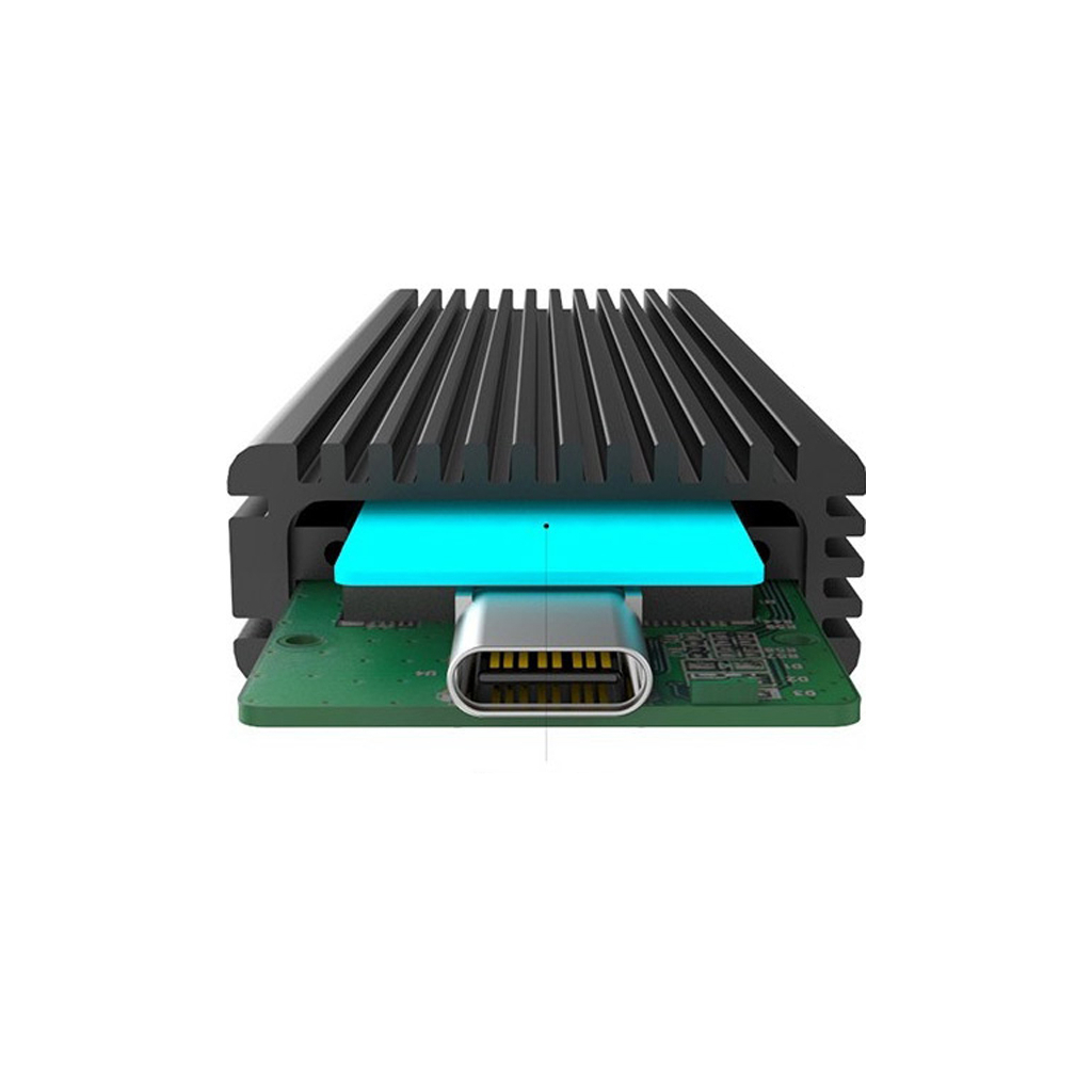 Кишеня зовнішня Maiwo M.2 SSD NVMe/SATA combo USB3.1 GEN2 Type-C al. (K1687P2) зображення 3