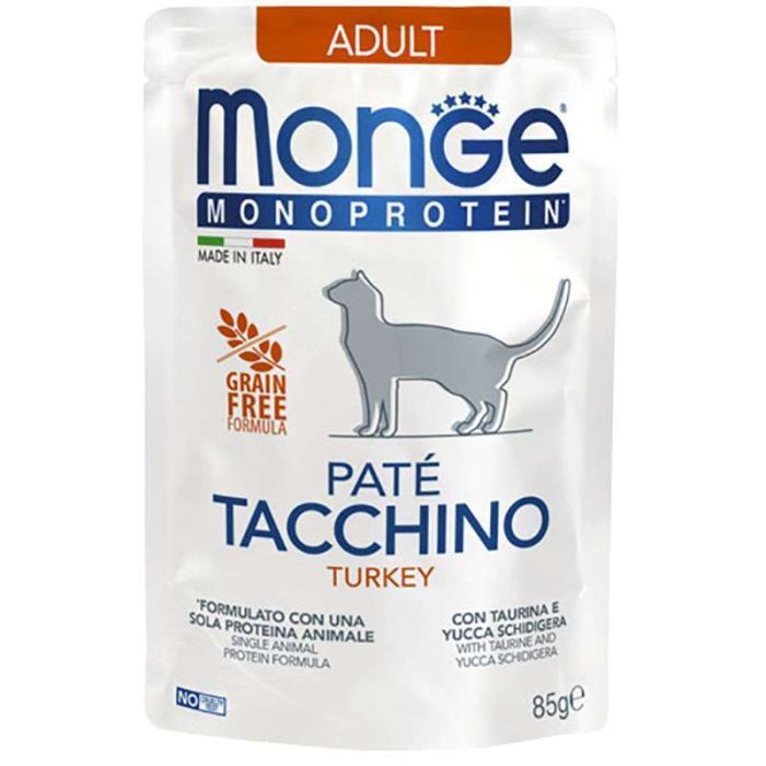 Паштет для котів Monge Cat Monoprotein Adult індичка 85 г (8009470013734)