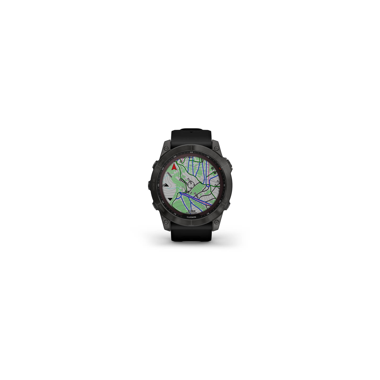 Смарт-годинник Garmin fenix 7X Sapph Sol Carbon Gray DLC Ti w/Black, GPS (010-02541-11) зображення 4