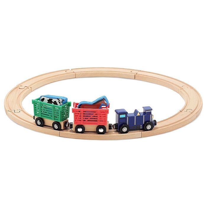 Игровой набор Melissa&Doug деревянный "Поезд с животными" (MD10644) изображение 2